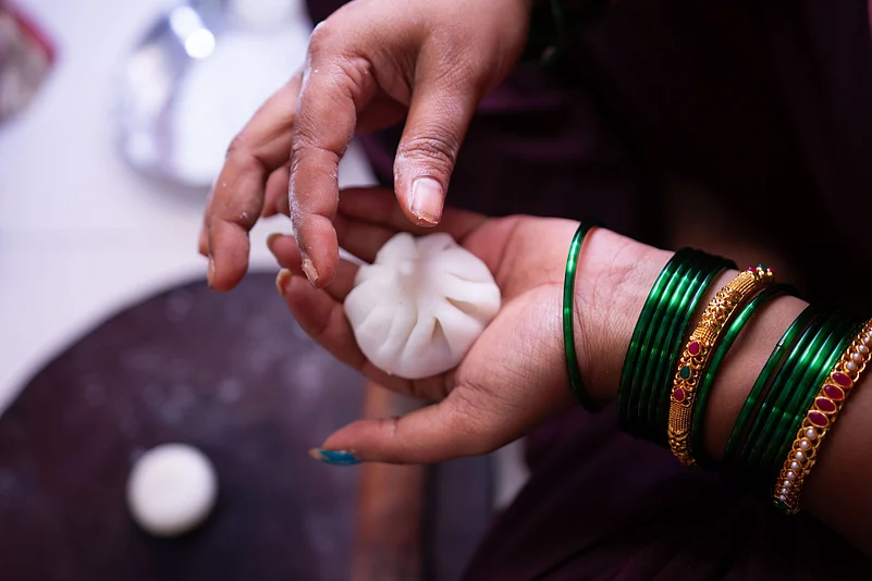 Ganeshas favourite sweets are modaks