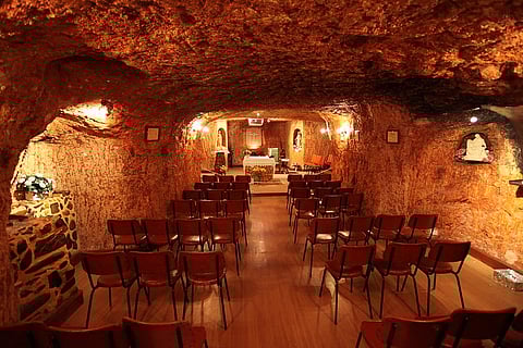 Discover underground churches and art galleries