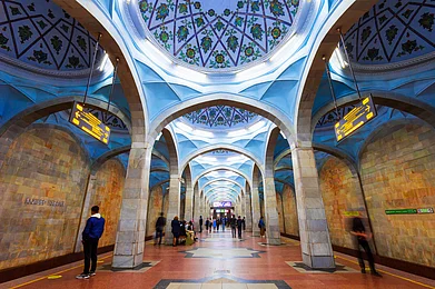 saiko3p/Shutterstock : Alisher Navoiy is a station on the Tashkent Metro in Uzbekistan