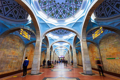 Alisher Navoiy, a station on the Tashkent Metro in Uzbekistan