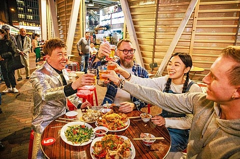 Stop by at the fleet of stalls that line the night market. 