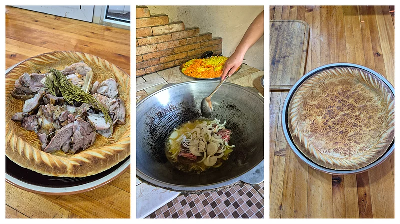 The food of Uzbekistan is dry but delicious