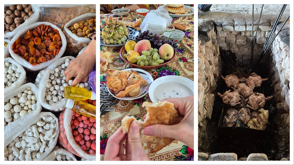 Khurd, Airom, Bread and pit fire meat are just some of the things I ate in Jizzakh