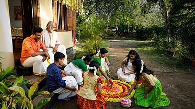 Supplied : A family celebrating Onam