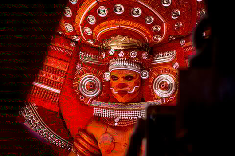 Many temples in Kerala host annual Theyyam festivals