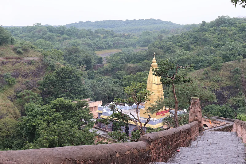 The temple of Lord Shiva near the sanctuary in Maharashtra