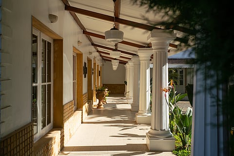 The verandah at Marli Hill Bungalow offers tranquil and timeless colonial charm