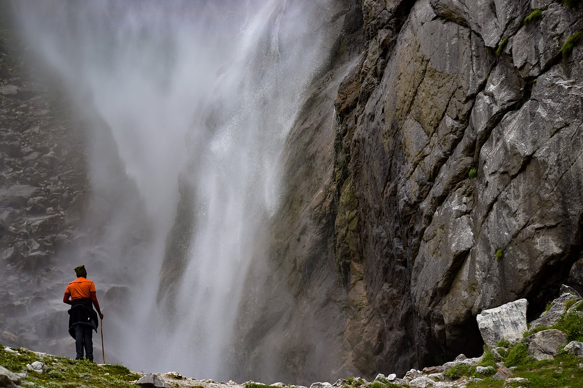 Go on a trek to Vasundhara Falls