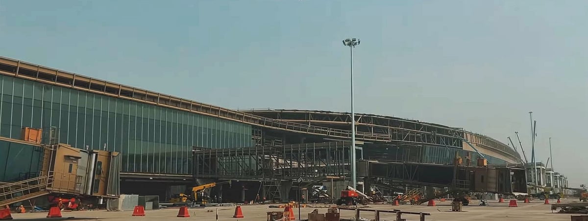 Past image of the airport