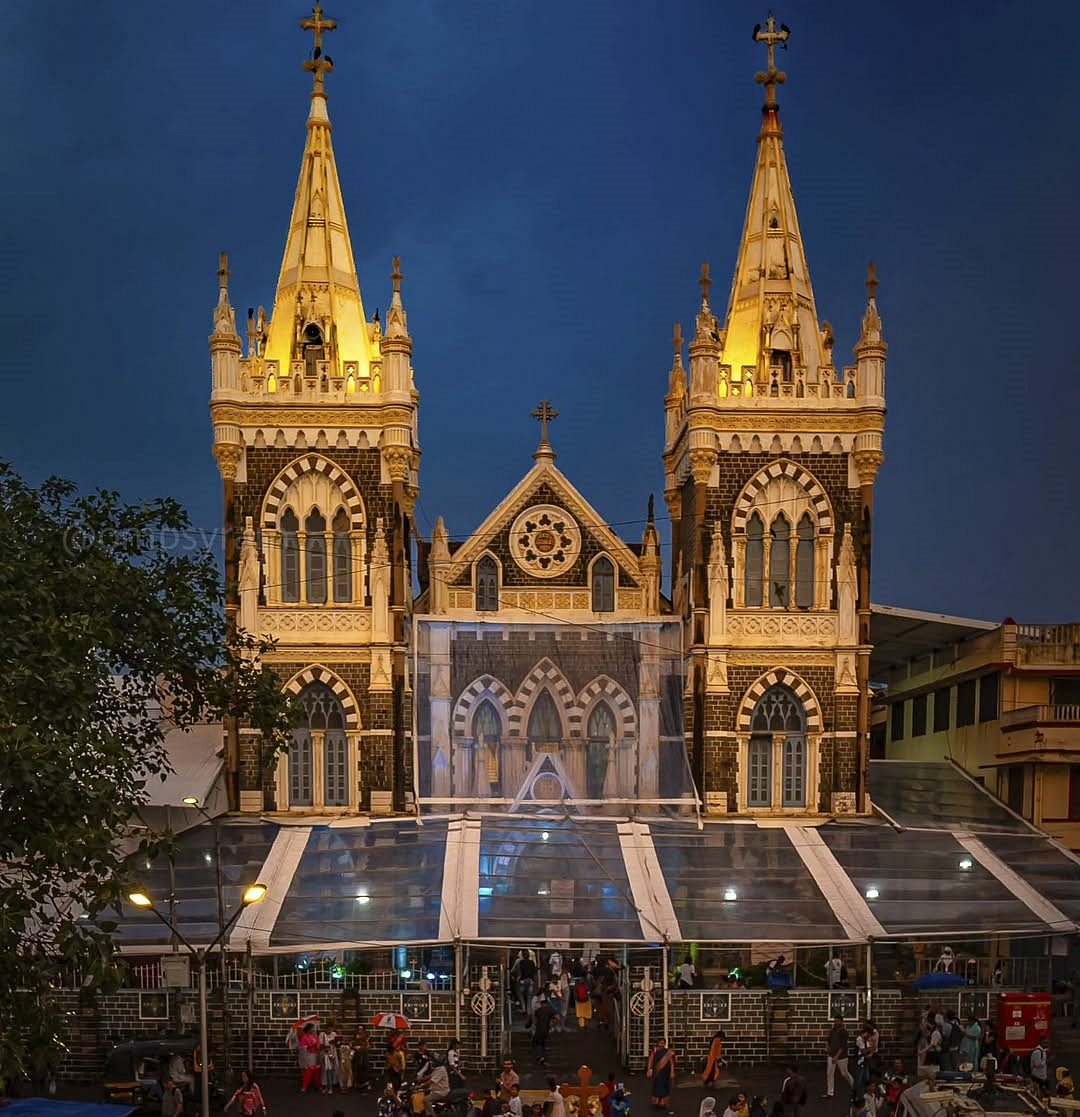 The Bandra Fair takes on a magical glow in the evenings