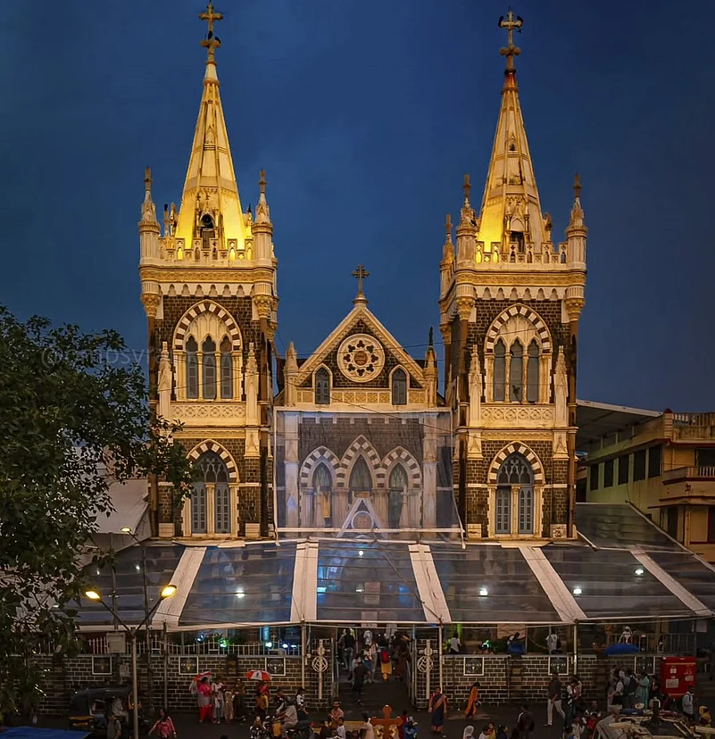 The Bandra Fair takes on a magical glow in the evenings