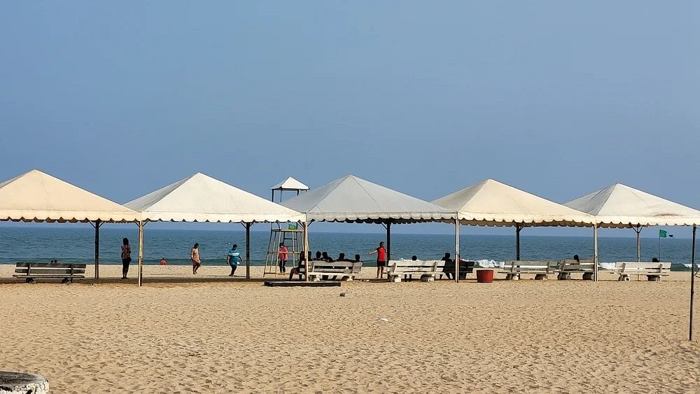 Paradise is one of the most touristy beaches in Pondicherry