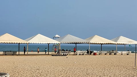 Paradise is one of the most touristy beaches in Pondicherry