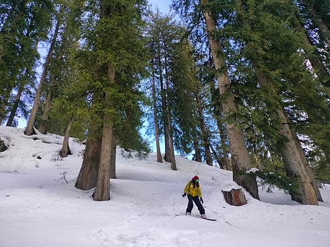 Slopes behind the village