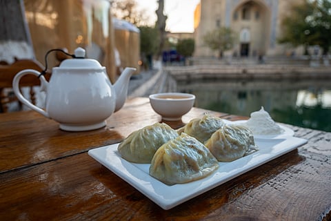 Tea is often had with traditional dumplings