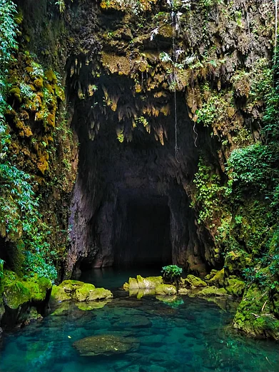 meghtourism/instagram : Meghalayan Age cave in the East Khasi Hills, one of the sites in the Tentative List
