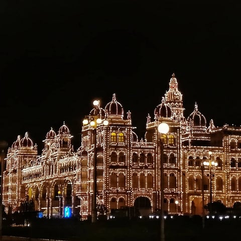 Dasara lights from Mysuru