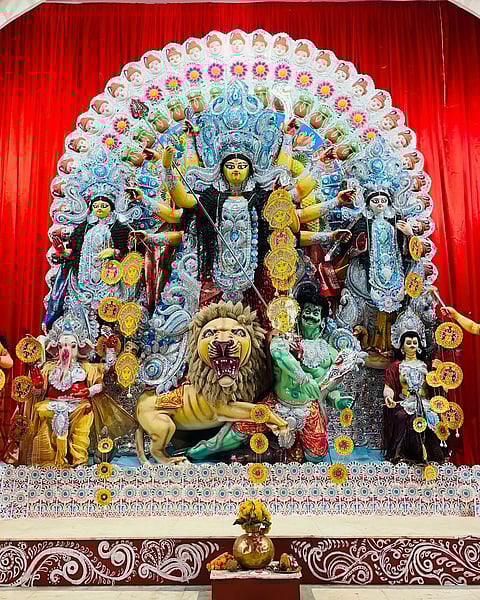 Pandal from Durga Puja in CR Park, Delhi