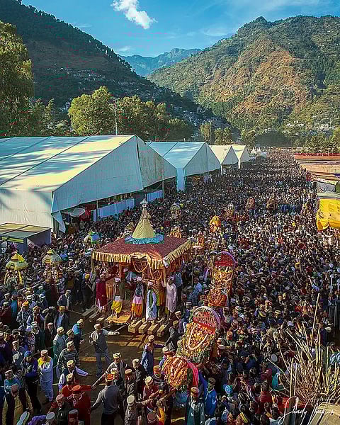 Crowd during Dussehra in Kullu
