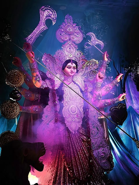 Statues from Varanasi during Navratri