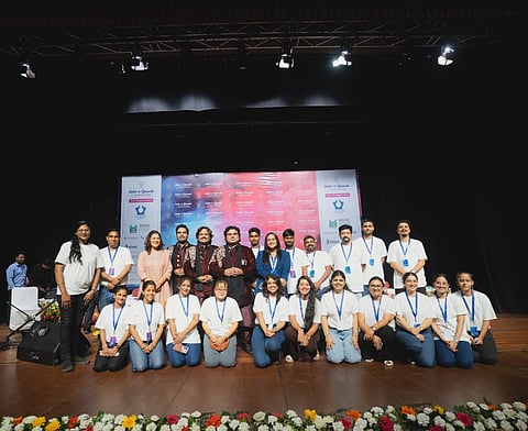 The team in the musical evening