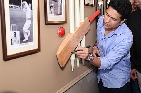 Sachin Tendulkar at the inauguration