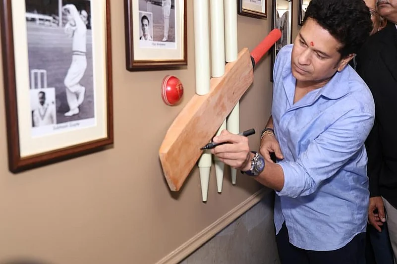 Sachin Tendulkar at the inauguration