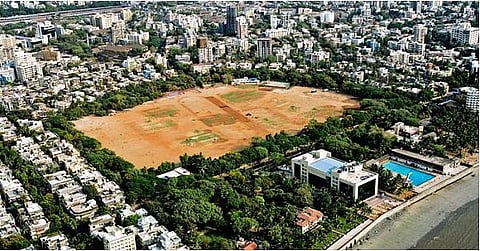 An aerial view of Shivaji Park