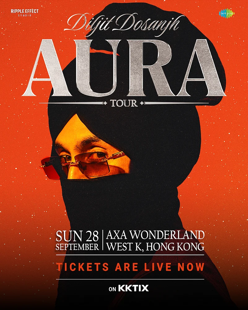 Diljit Dosanjh will perform in Hong Kong as part of his Aura 2025 World Tour