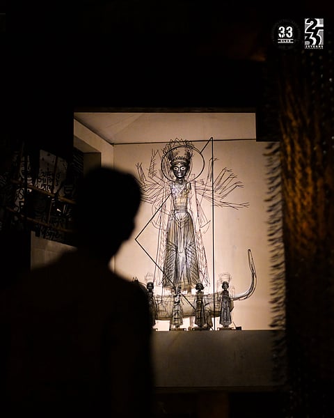This Durga Pujo pandal has earned a reputation for selecting themes rooted in unity, peace, cultural symbolism