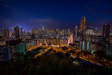 The city that never sleeps, Hong Kong’s skyline shines day and night.