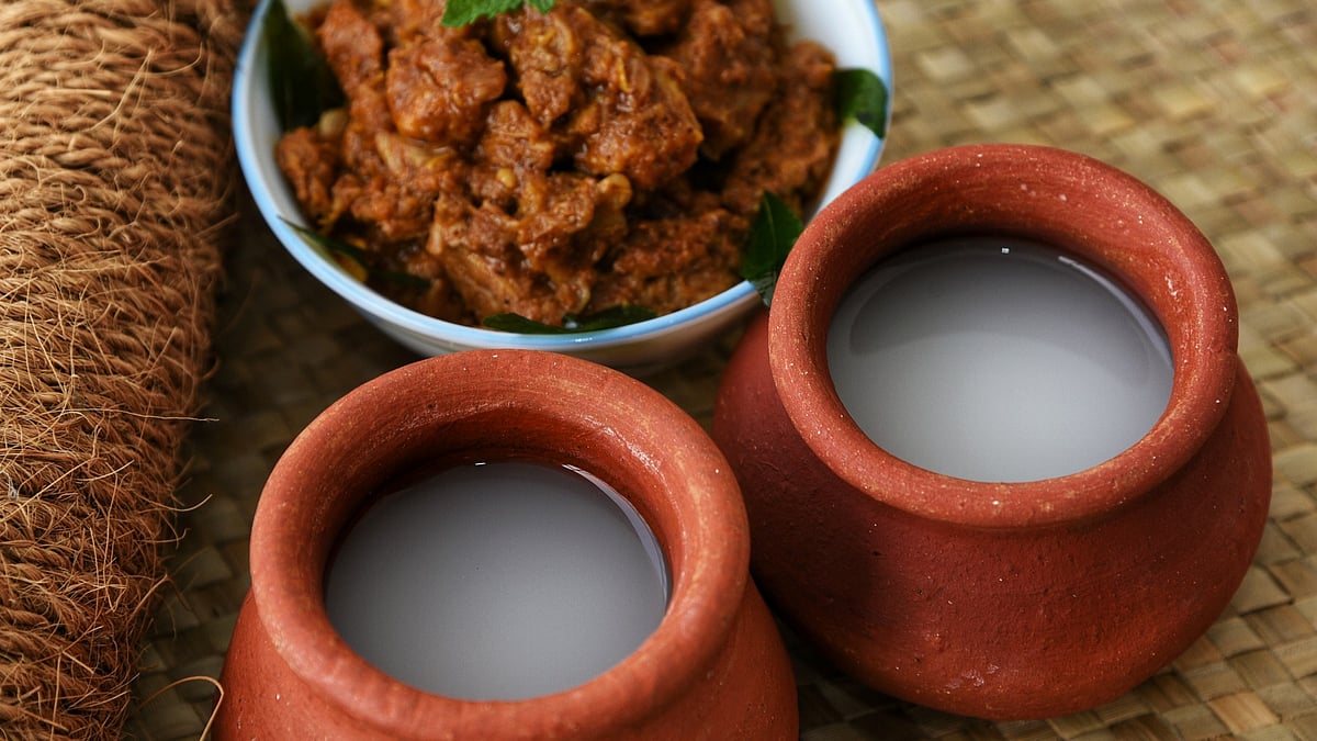 Fresh palm nectar collected at dawn, neera is a naturally sweet, mineral-rich drink consumed before fermentation sets in.