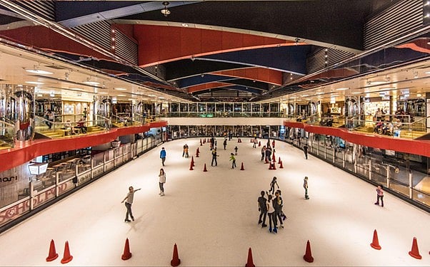 The ice rink at Cityplaza.