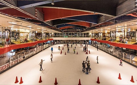 The ice rink at Cityplaza.