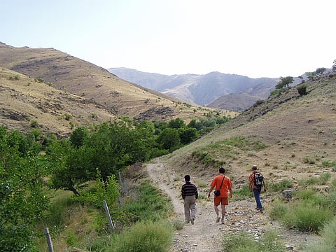Hiking in the Biosphere Reservation in Nuratau Mountains