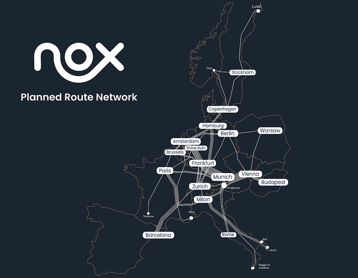 By 2035, the new network aims to connect 100 European cities with stylish overnight journeys.
