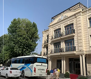 royalhotel.samarkand/Instagram : Royal Hotel is made up of two buildings, located just west of Samarkand’s historic centre