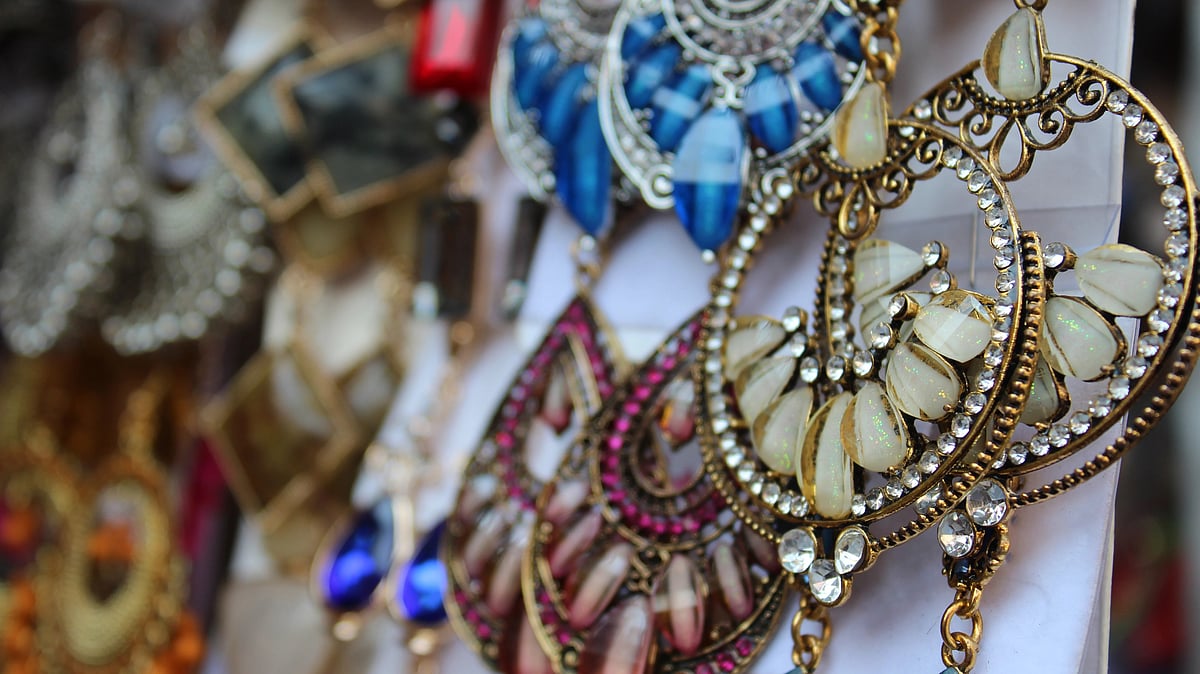 Shutterstock : A display of jewellery at a shop in New Market, Kolkata