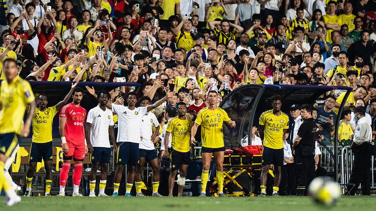 At the Saudi Super Cup Hong Kong. Al-Nassr vs Al-lttihad at Hong Kong Stadium