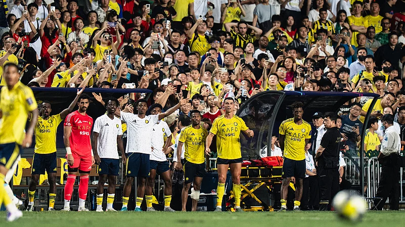 At the Saudi Super Cup Hong Kong. Al-Nassr vs Al-lttihad at Hong Kong Stadium