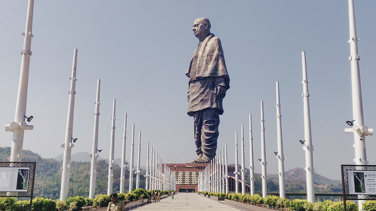 Statue of Unity—home to a world-class museum and a high-speed lift that takes visitors up to the 45th level around the statues chest