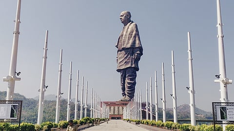 Statue of Unity—home to a world-class museum and a high-speed lift that takes visitors up to the 45th level around the statue's chest