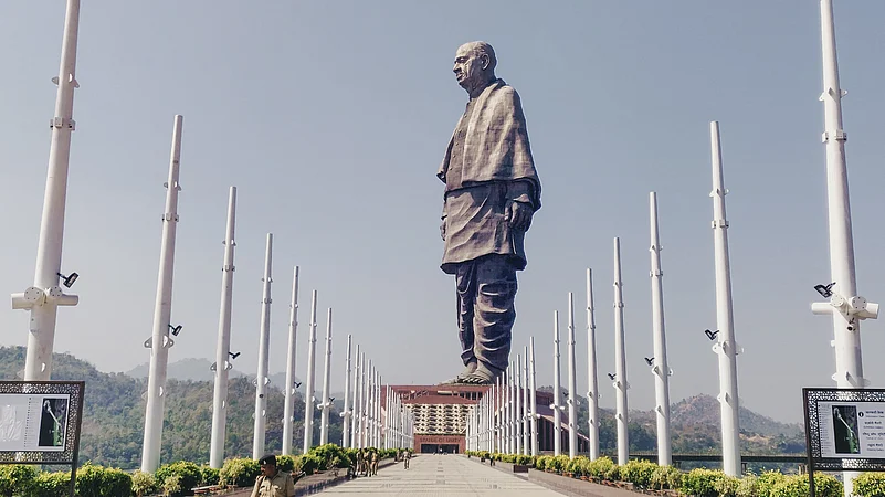 Statue of Unity—home to a world-class museum and a high-speed lift that takes visitors up to the 45th level around the statues chest