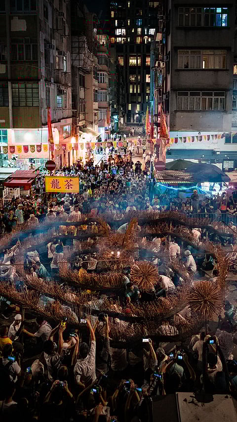 A shot of the dragon