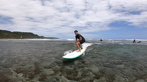 The island offers a blend of exciting surf experiences