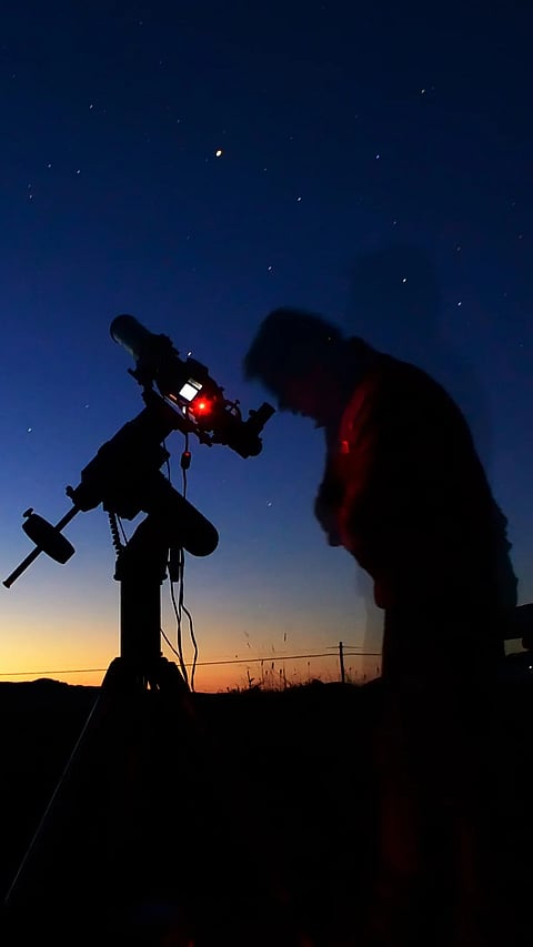 A man looks at the dark sky (for representational purposes only)