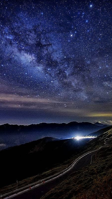 A view of Hehuan Mountain, Taiwan
