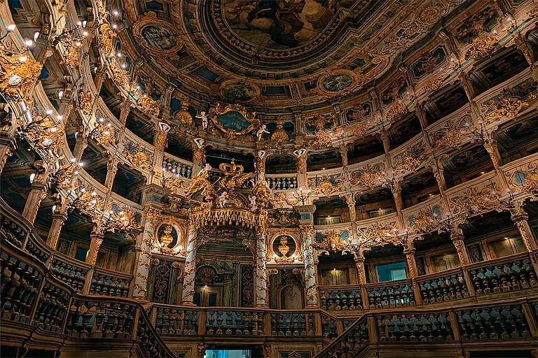 Margravial Opera House is the only remaining preserved baroque theatre of its kind - Courtesy: Von Chamier - BSV