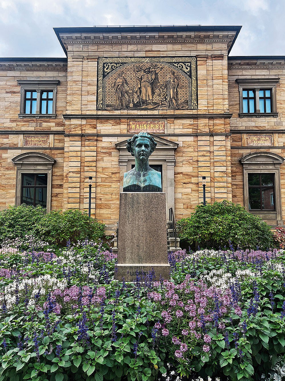 The Bust of Ludwig II of Bavaria in front of Wahnfried