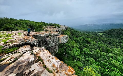 A climb to the top offers a breathtaking panoramic view of the surrounding landscape
